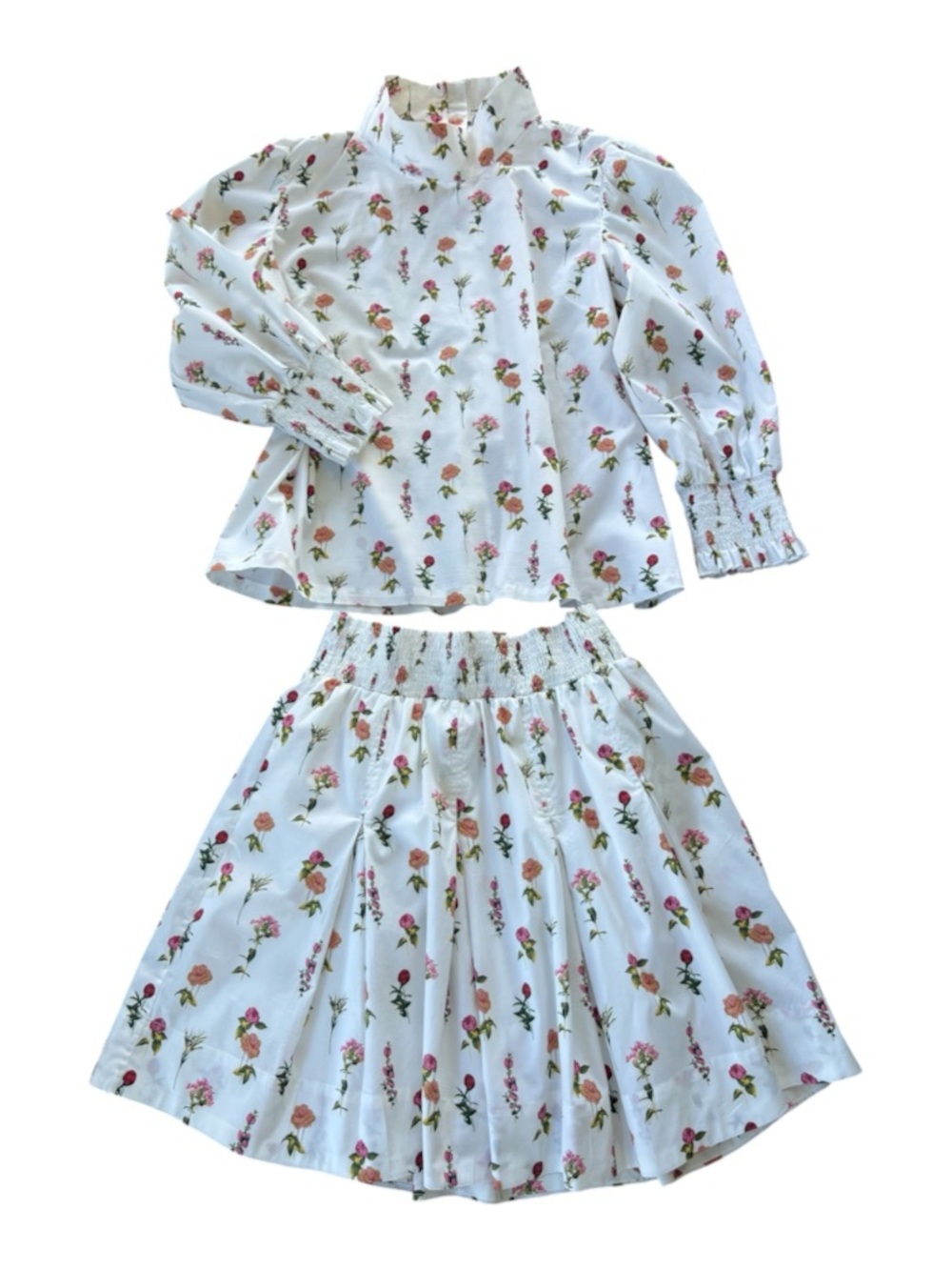 BURU Floral Coordinating 2-Piece Skirt Set XL